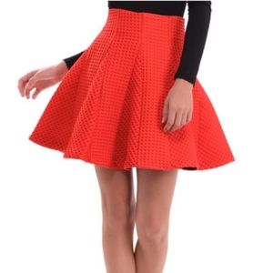 Maje Jamila Waffle Knit Skirt